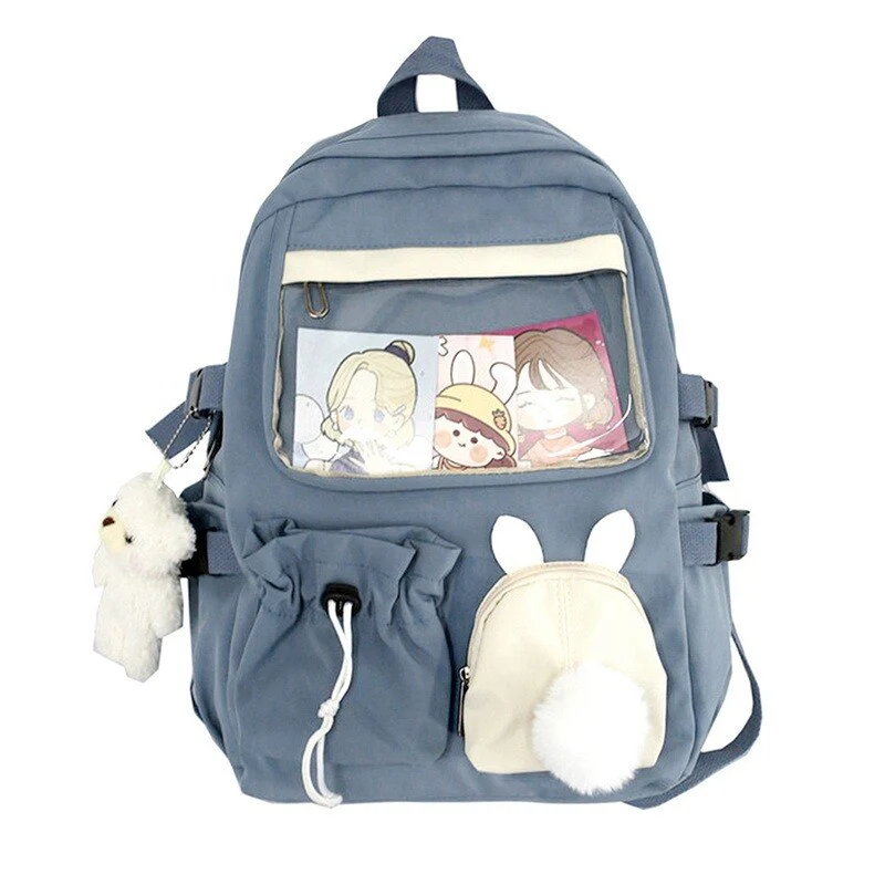 deanwangkt  Buckle Badge Women's Backpack - Deanwangkt