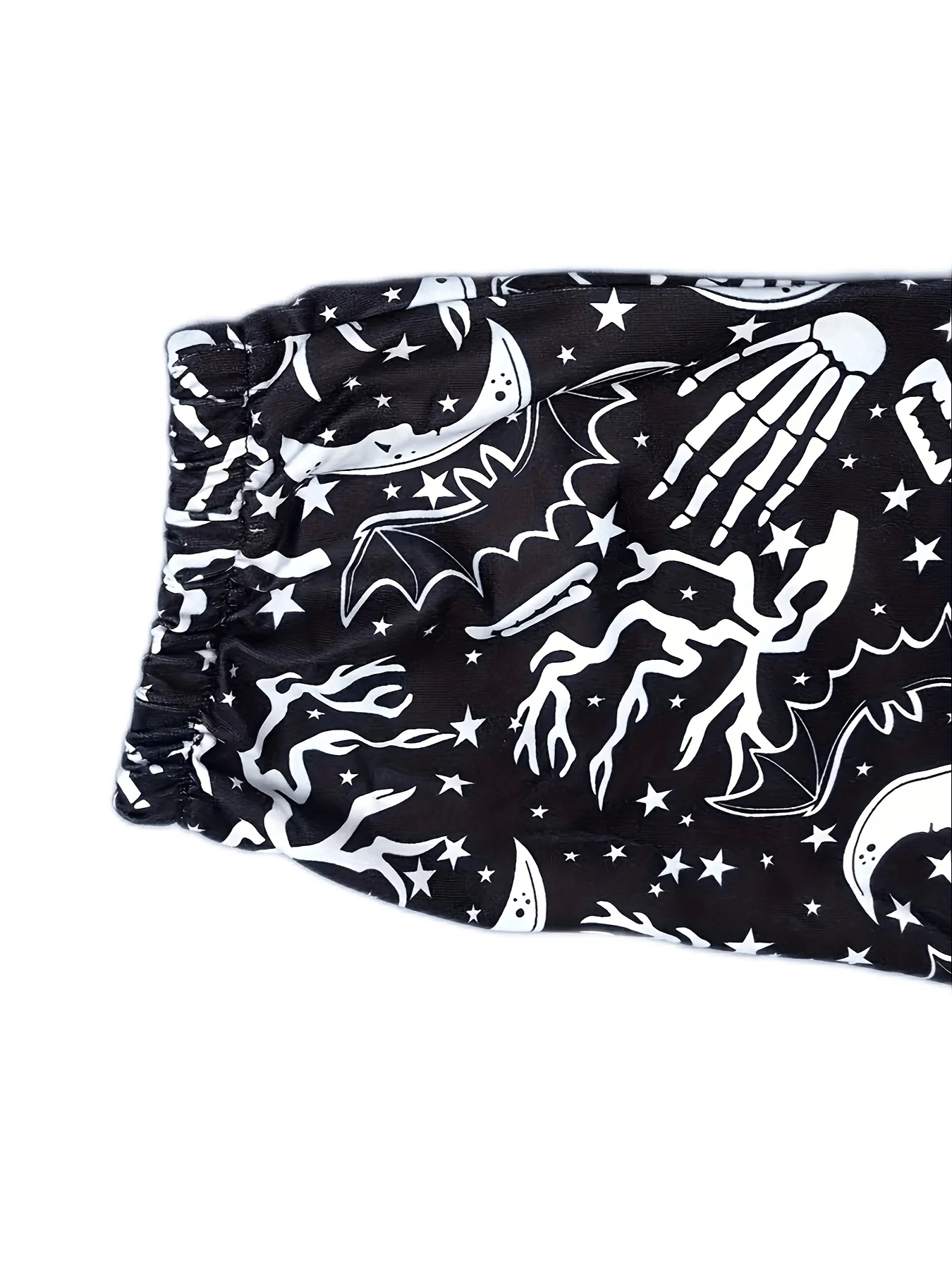 deanwangkt-1  Halloween Skull Pattern Jogger Pants, Loose Fit Slight Stretch Casual Sporty Sweatpant, Women's Athleisure - Deanwangkt