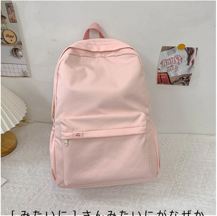 Back to school  Kawaii Teens Bookbag Bag for Girl Fashion Schoolbag Cute Canvas Backpack Women Travel Shoulder Mochila Laptop Rucksack - Deanwangkt