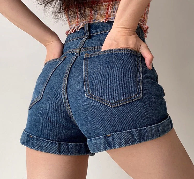 deanwangkt - Classic Retro Denim Shorts - Deanwangkt