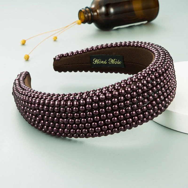 Hotsale New Bling Rhinestone Full Crystal Headbands for Women  Shiny Diamond Bedazzled Designer Tiara Baroque Headband Women - Deanwangkt