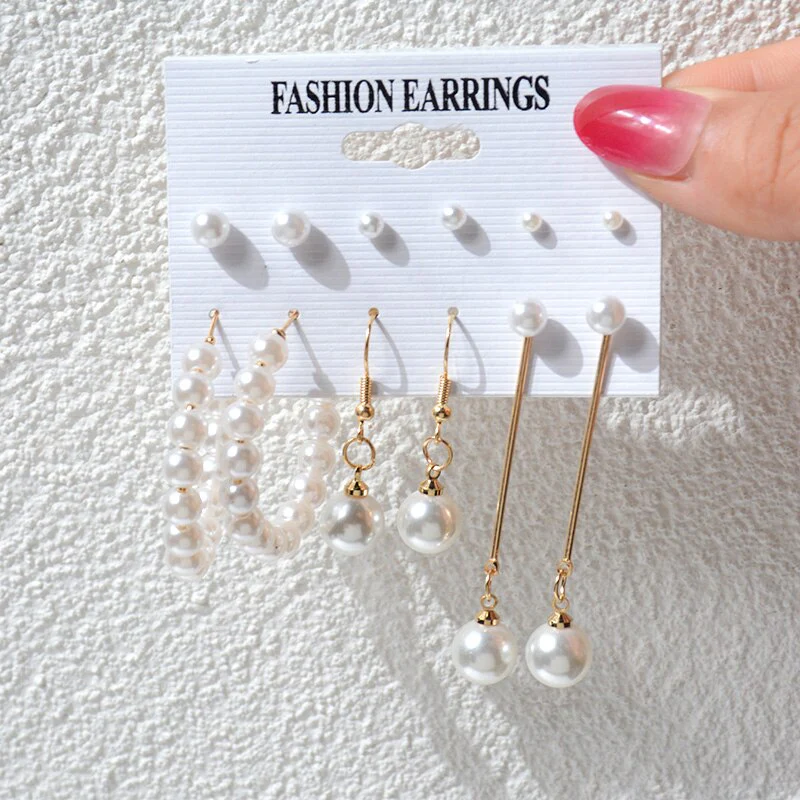 DEANWANGKT 23 Styles Women Earring Set Fashion Jewelry Gold Metal Big Hoop Dangle Drop Earing Butterfly Tassel Geometric Punk Brincos Femme - Deanwangkt