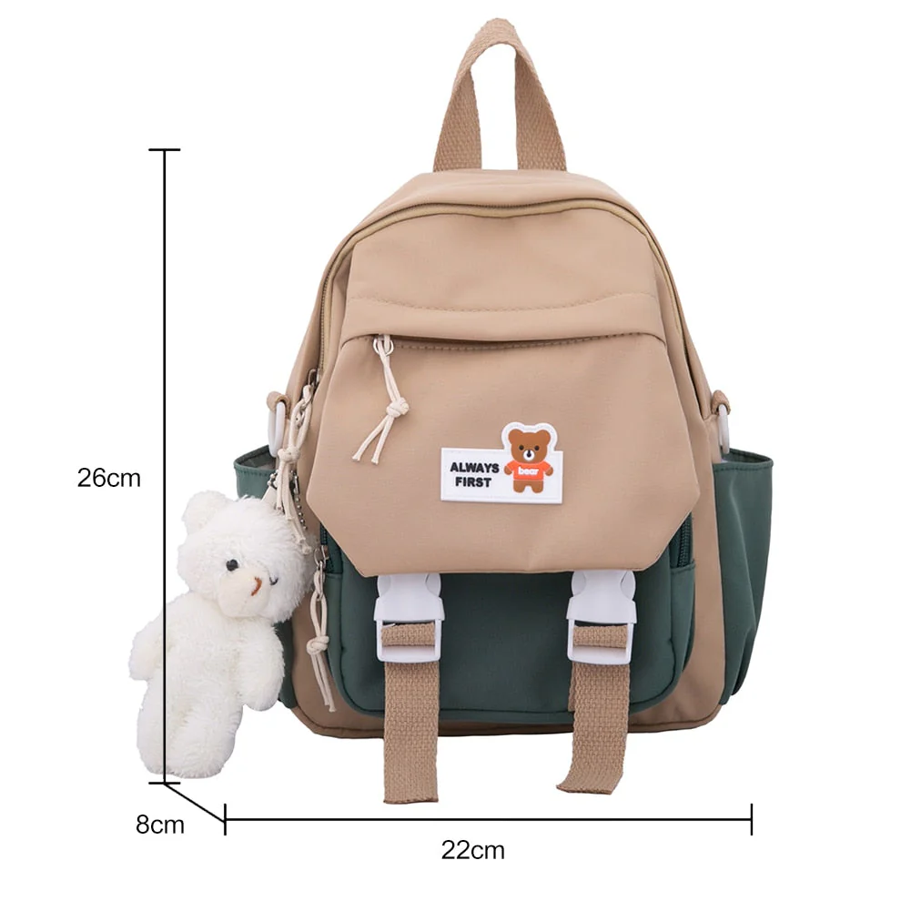 deanwangkt  Girls Aesthetic Backpack Cute School Bags For Student Teens Girls Pockets Kawaii Women Laptop Backpack Harajuku Mochila - Deanwangkt