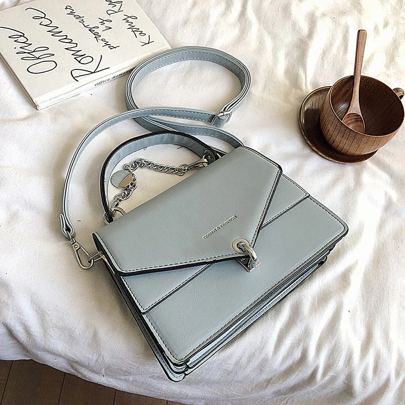 deanwangkt Girls Small Square Bag  New Chains Handbag Women Casual Wild Shoulder Bag Lock Tide Bag Diagonal Female Bag Black - Deanwangkt