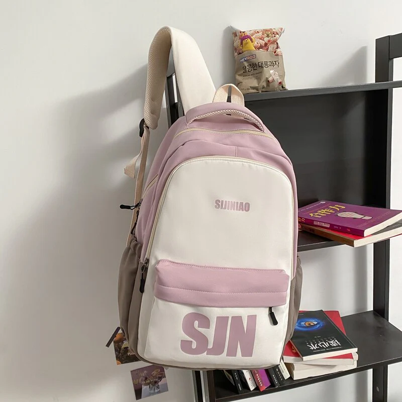 BACK TO COLLEGE   Fashion Girls High-capacity Schoolbag for High School Nylon Waterproof Backpack Women Travel Mochila Laptop Rucksack - Deanwangkt