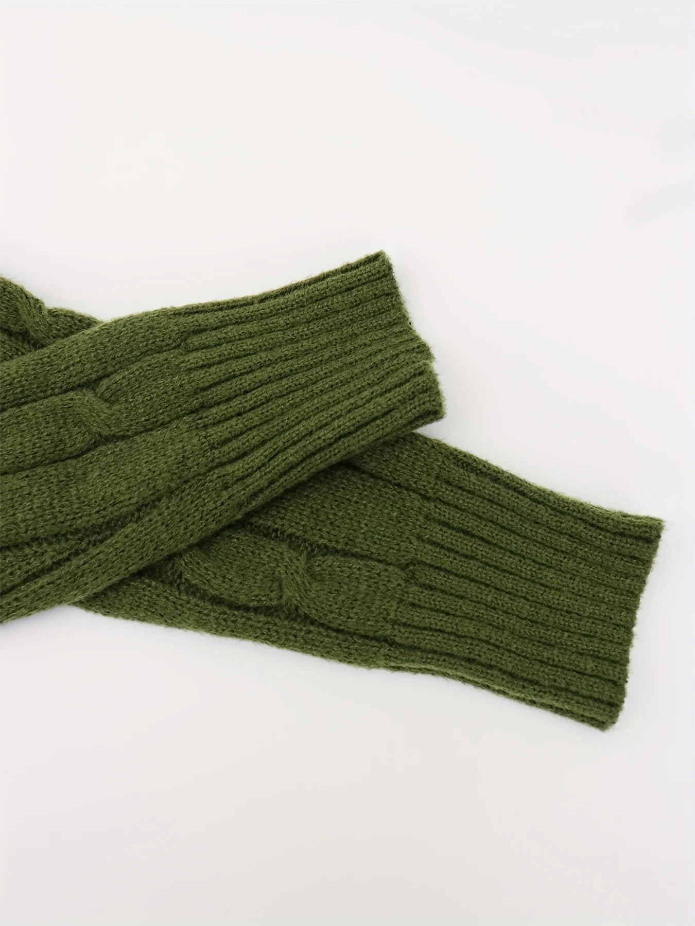 V Neck Cable Knitted Dress, Casual Long Sleeve Bodycon Dress For Fall & Winter, Women's Clothing - Deanwangkt