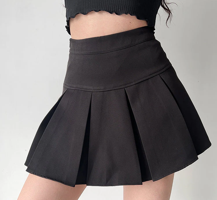 deanwangkt - Academia High-Waisted Pleated Skirt - Deanwangkt