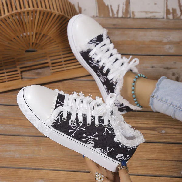 deanwangkt - Halloween Yellow Casual Daily Patchwork Printing Round Comfortable Shoes - Deanwangkt