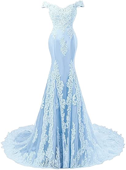 DEANWANGKT Off-Shoulder Mermaid Prom Dresses Fashion Applique Crystal Court Train Vestidos de festa Abendkleider Party Gowns - Deanwangkt