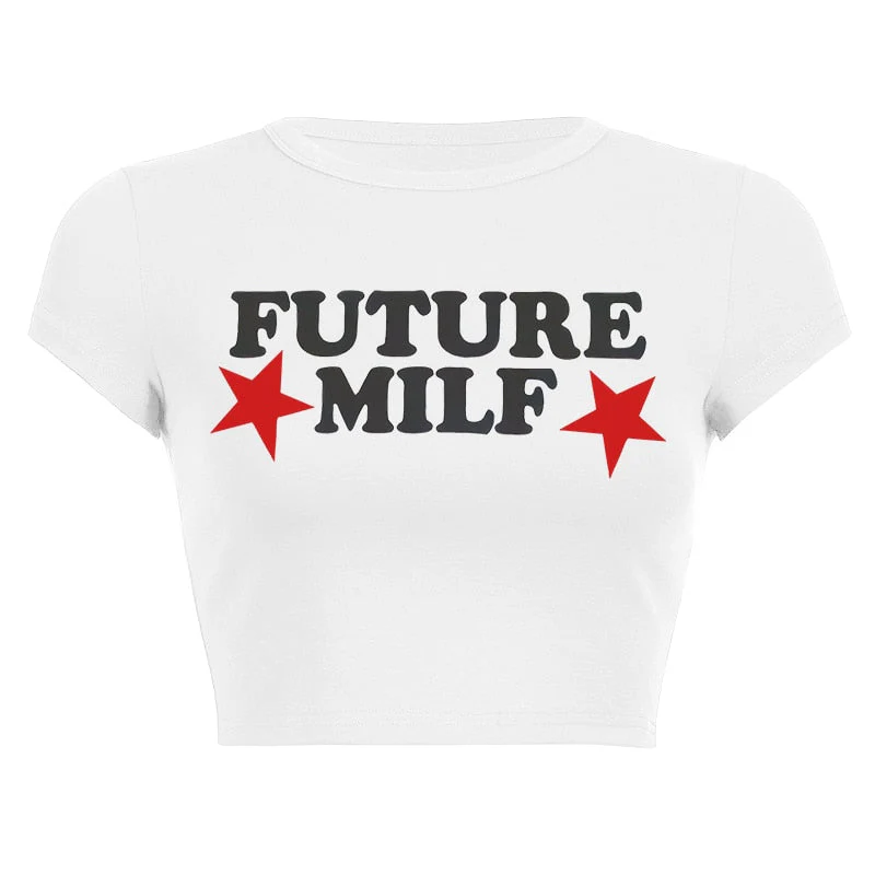 deanwangkt Aesthetic Heart print women T-shirt anime letter kawaii 90's crop tops Summer short sleeve Tees kpop streetwear y2k clothes lady - Deanwangkt