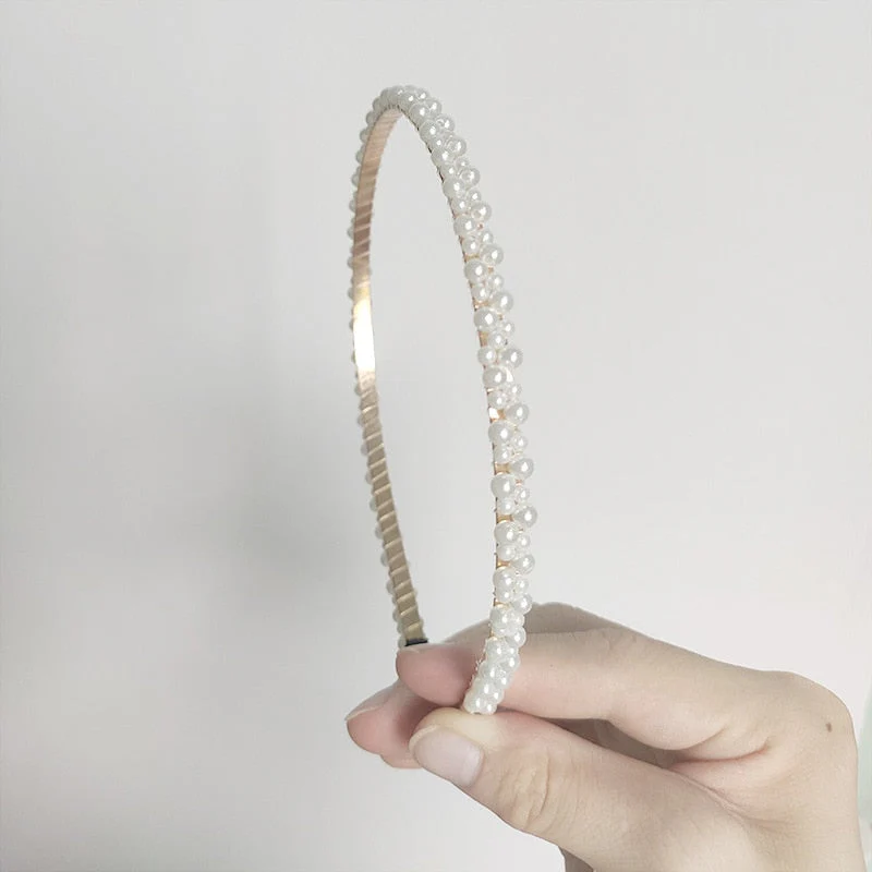 deanwangkt Hairbands New Luxury Big Pearl Bezel Women Girls Bow Sunflower Female Hair Hoops Hair Accessories Fashion Jewelry Headband - Deanwangkt