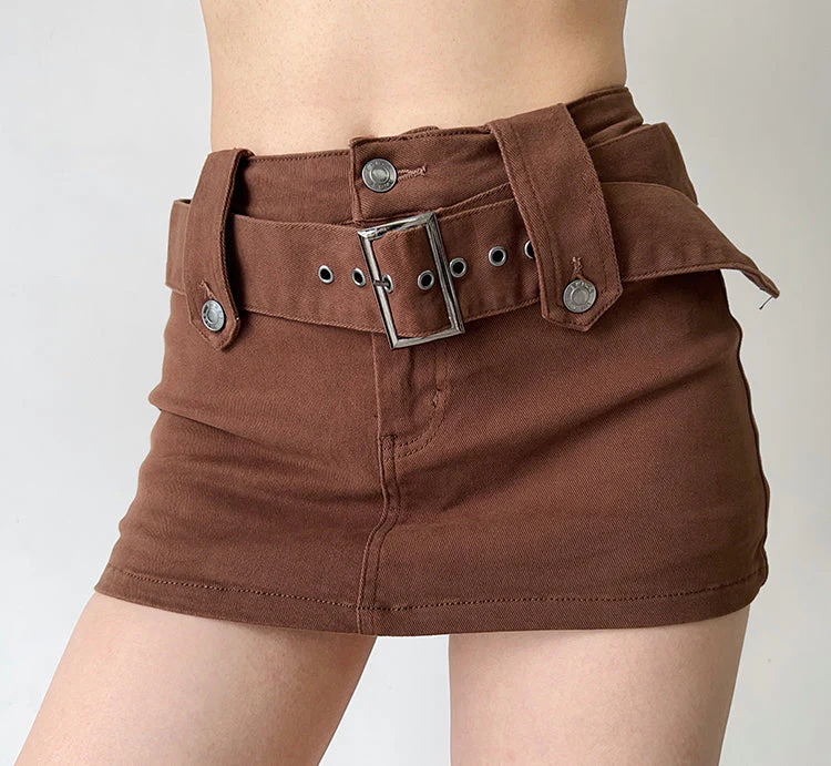 deanwangkt - Nolan Denim MIni Skirt - Deanwangkt