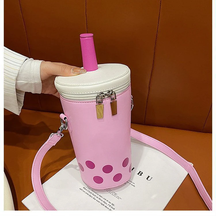 deanwangkt  Personalized Bag For Women  New Fashion Milk Tea Cup Shaped Bags Small Bucket Bag Shoulder Bag Lady Crossbody Bags Womens - Deanwangkt