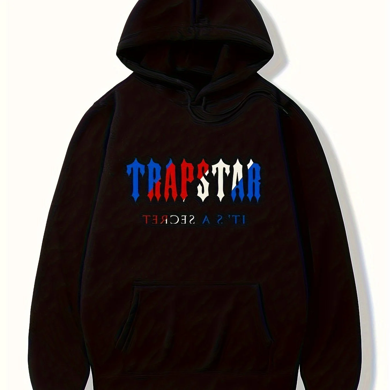 Letter Print Kangaroo Pocket Hoodie, Casual Long Sleeve Drawstring Hoodies Sweatshirt, Women's Clothing - Deanwangkt