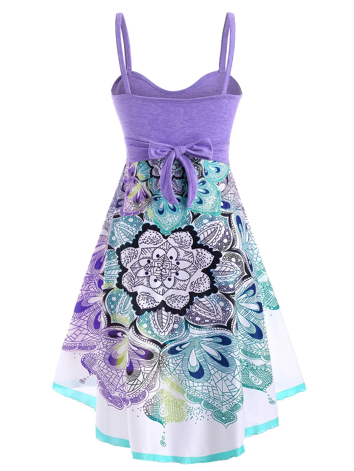 deanwangkt Plus Size Bohemian Dress Women Casual Flower Crossover Sleeveless Dress Spaghetti Strap Holiday Beach Dress Vestidos - Deanwangkt