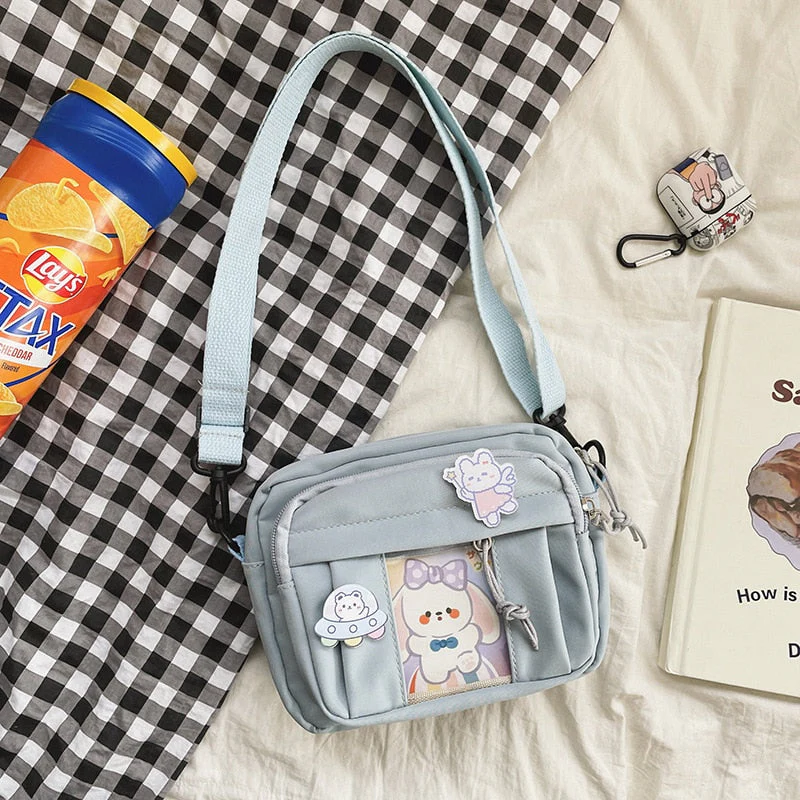 deanwangkt Preppy Style Collage Student Messenger Bag Girls Nylon Tote Bags For Women  Shoulder Bags Womens Crossbody Bag Bolsa Mujer - Deanwangkt