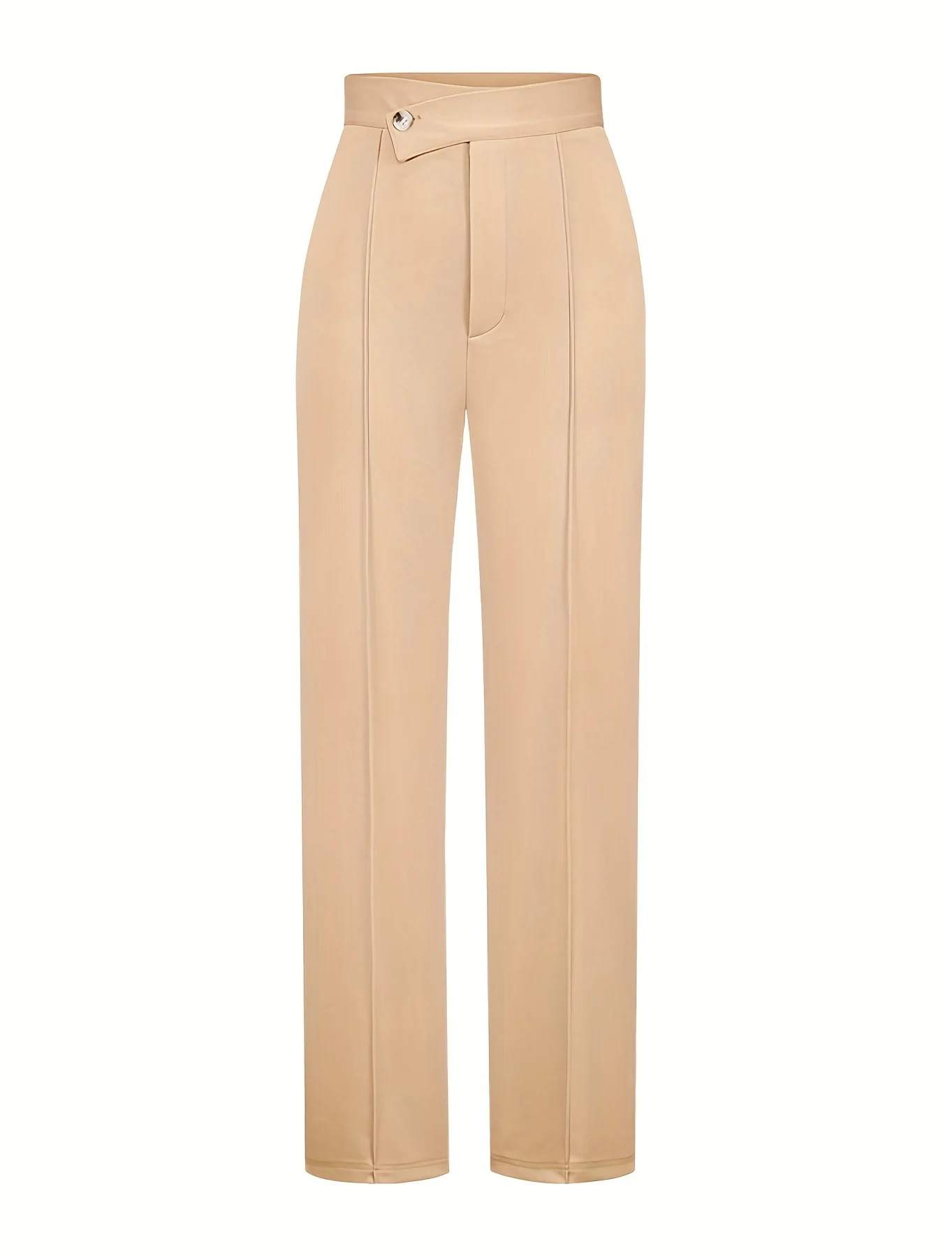 deanwangkt-1  Solid Wide Leg Pants, Casual Every Day Pants, Women's Clothing - Deanwangkt