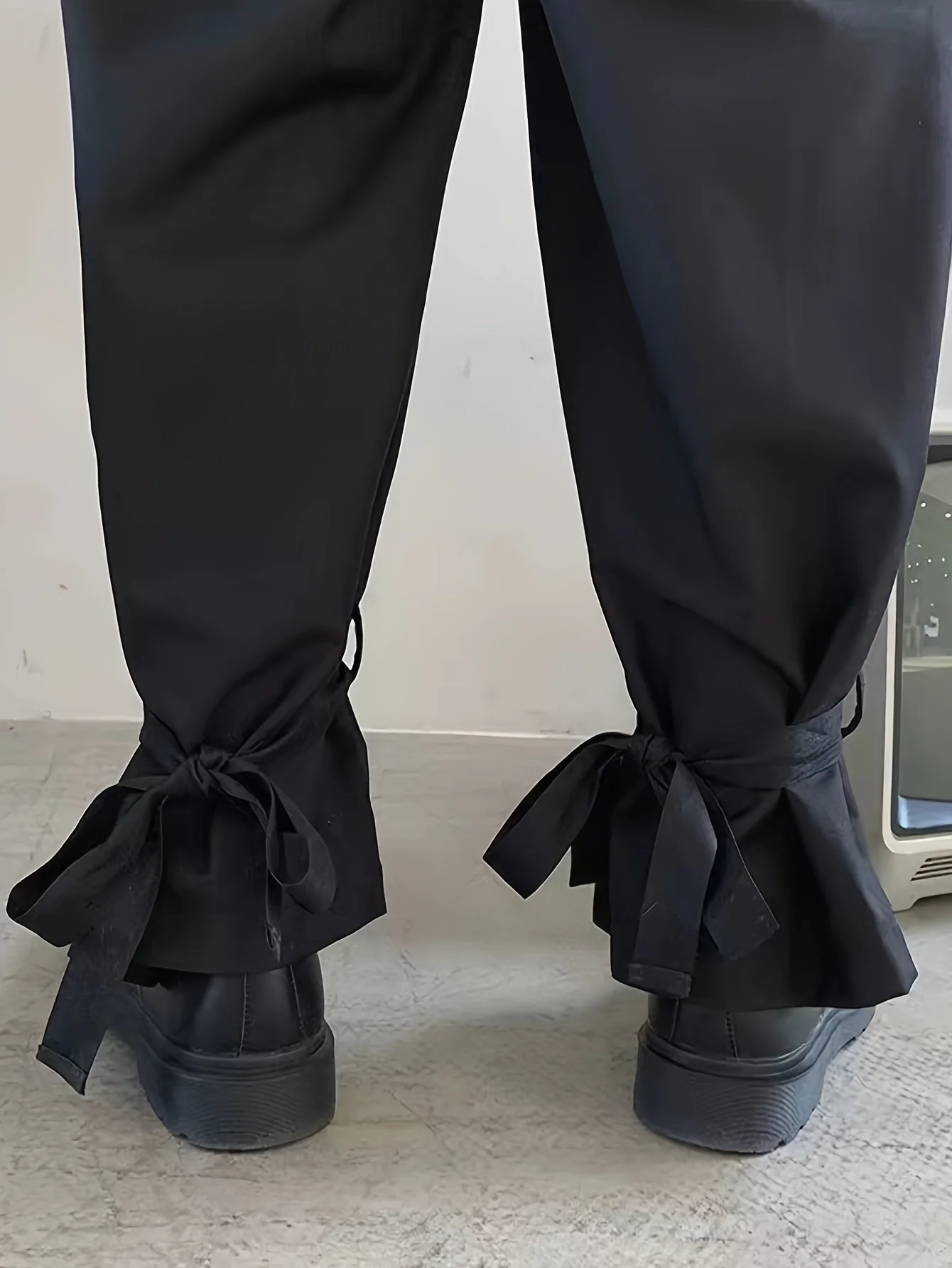 Men's Stylish Wide Leg Pants, Casual Slightly Stretch Breathable Loose Pants For Outdoor - Deanwangkt