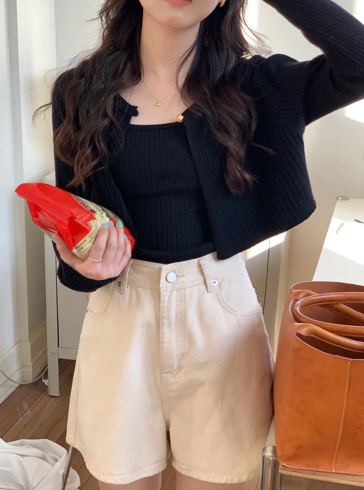 5Colors 2pcs set Spring Autumn long sleeve Knitted Sweaters Cardigans womens+Slim tank tops Two Pieces Women Set(X2634) - Deanwangkt