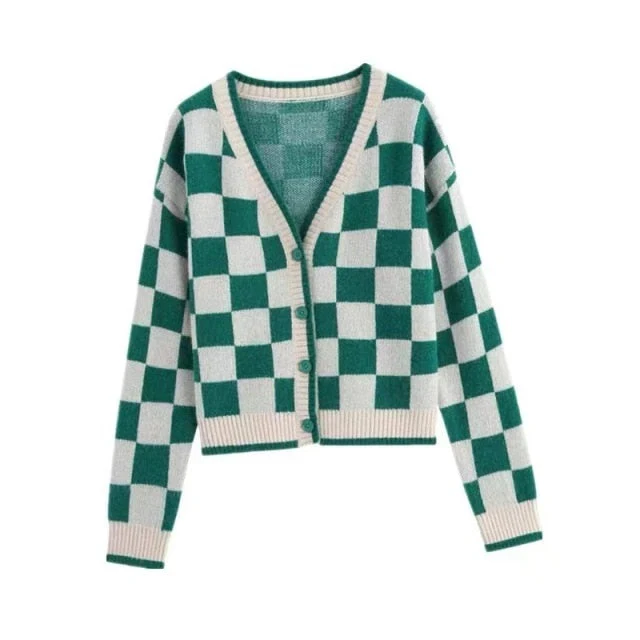 deanwangkt Knitted Loose Women Sweater Solid Casual V Neck Long Sleeve Pullover Sweaters  Autumn Winter Embroidery Sweater Oversize Top - Deanwangkt