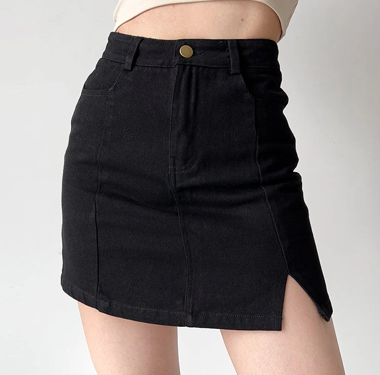 deanwangkt - New Look Split Denim Skirt - Deanwangkt