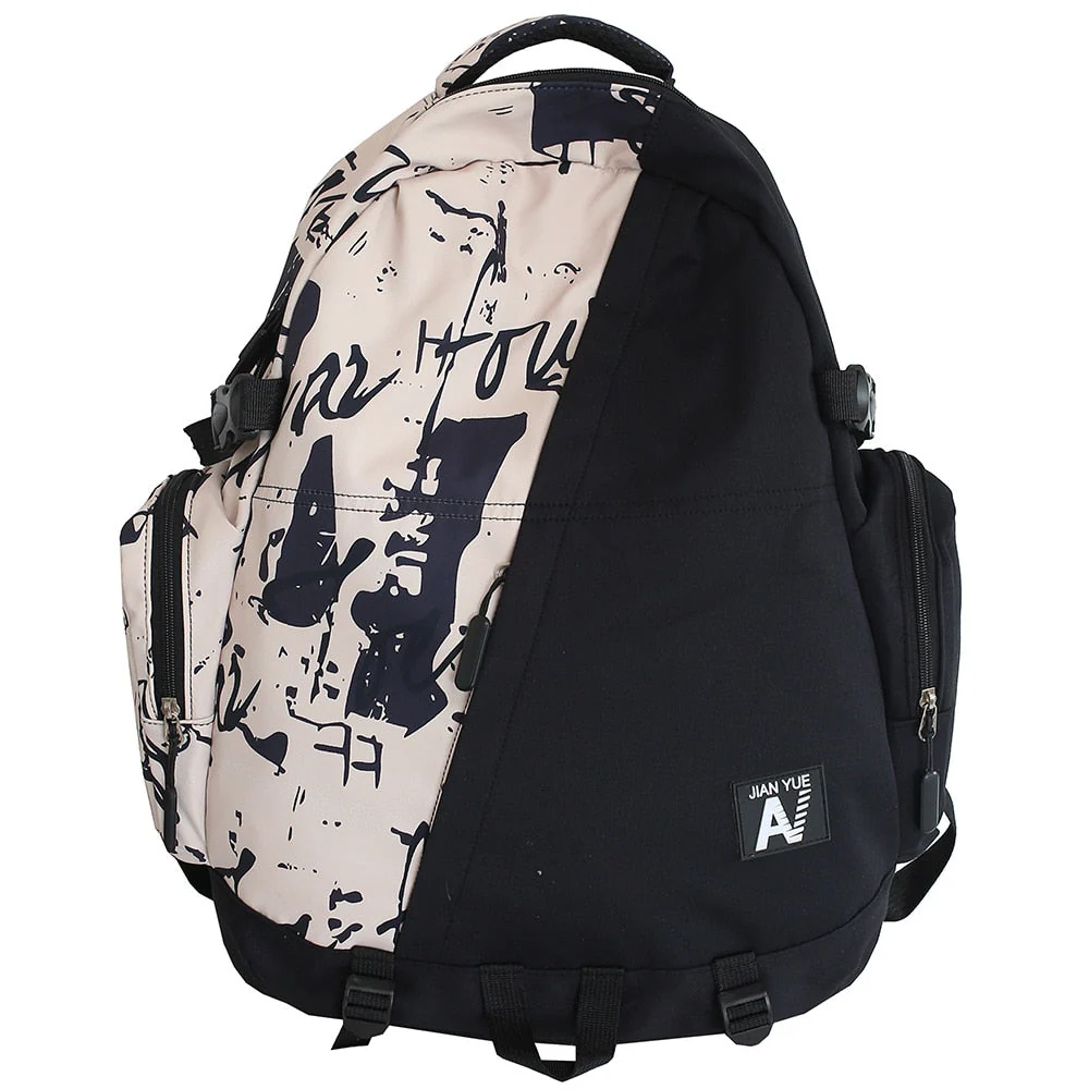 deanwangkt High Capacity Men Graffiti Backpack Camouflage Laptop Book Boy School Bag Female Fashion Women Cool Student Backpack Male Travel - Deanwangkt