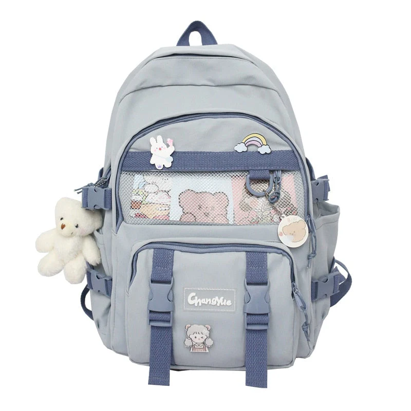 BACK TO SCHOOL    Fashion Lovers Rucksack Women Backpack Kawaii Bookbag for Teenage Schoolbag Laptop Mochila Female Travel Shoulder Bag - Deanwangkt