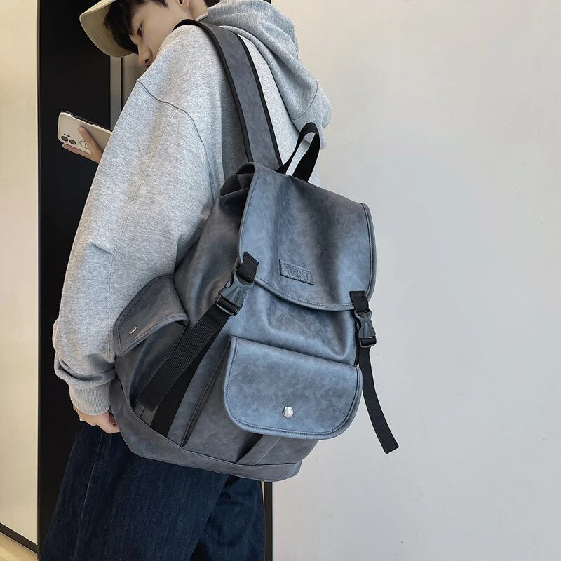 High Quality Women Man Backpack Soft Leather Men's Backpacks Girl Luxury Designer Back Pack Laptop Bag Large Capacity Travel Bag - Deanwangkt