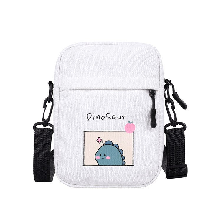deanwangkt  Casuan Small Canvas-Bag Women New Dinosaur Shoulder Bags Little Student Crossbody Bag For Women  Bolsos Para Mujer Handbag - Deanwangkt