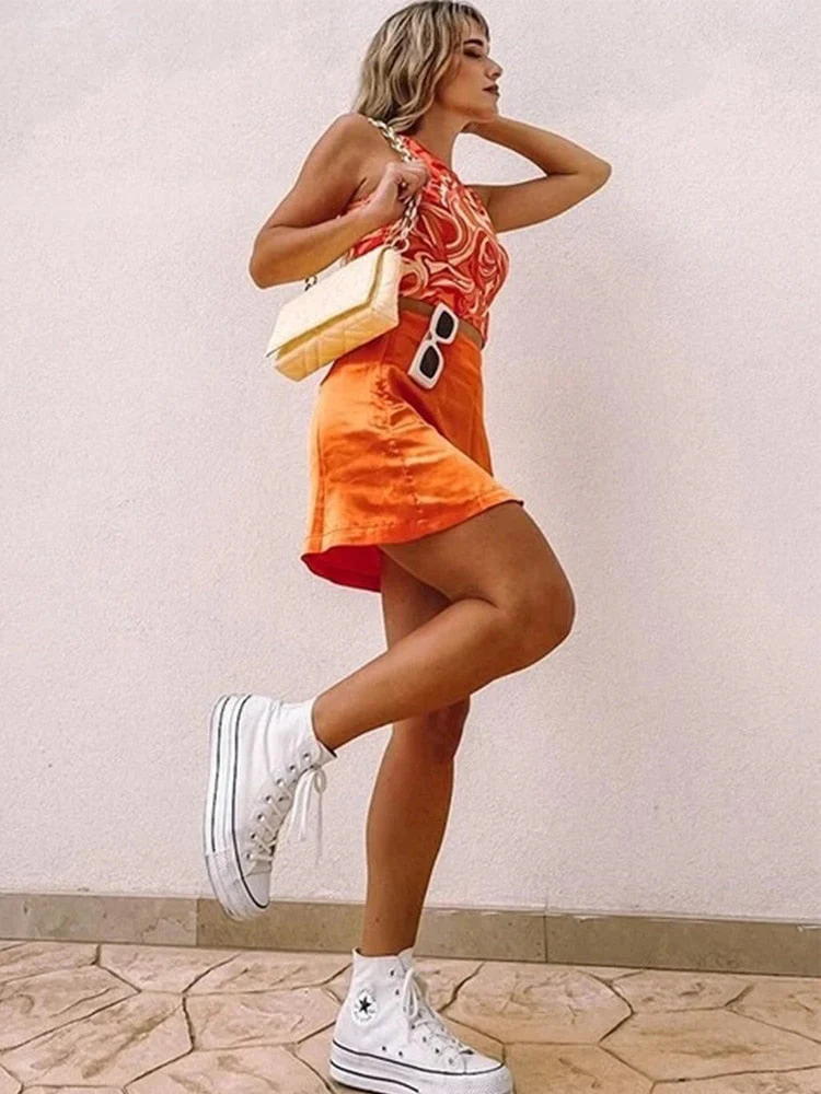 deanwangkt 90s Y2K High Street Style Marble Print Crop Top Women Summer Clothes Grunge Sleeveless O-neck Tank Top Tee Streetwear - Deanwangkt