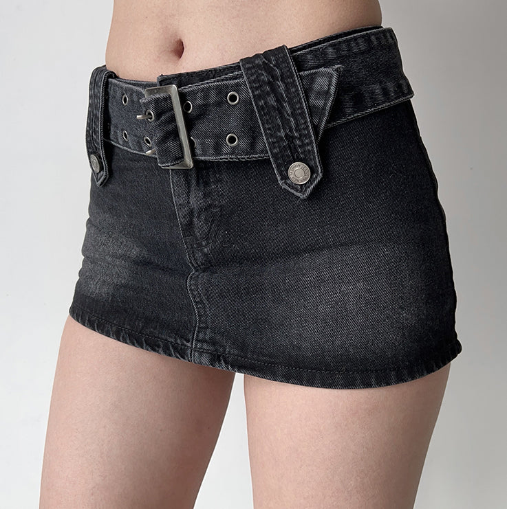deanwangkt - Hot Girl Denim Mini Skirt - Deanwangkt