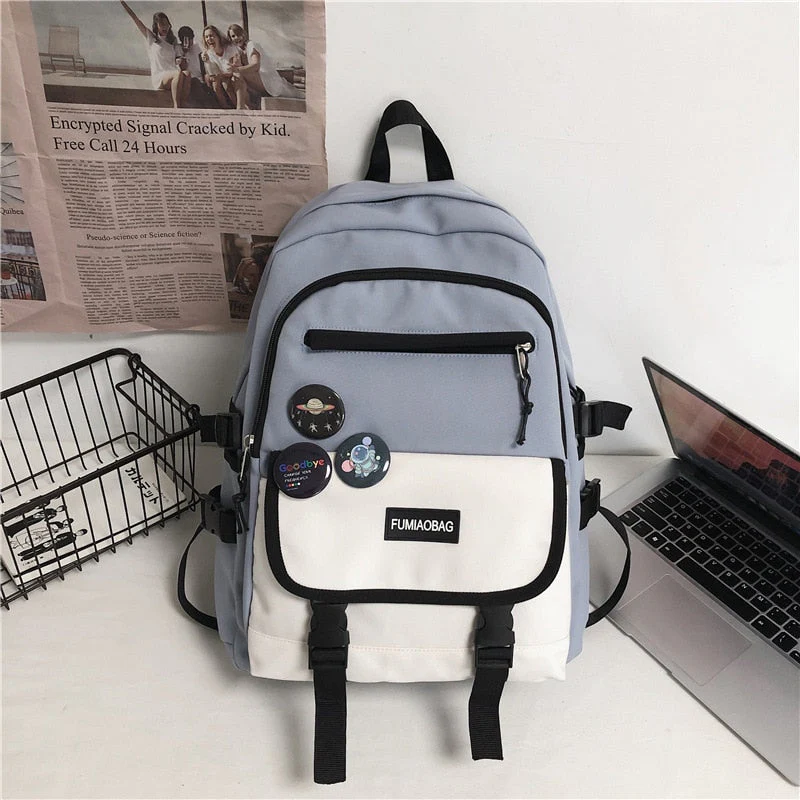 BACK TO SCHOOL  Fashion Men Mochila Black Laptop Backpack Girls Canvas Bagpack High Capacity Teenage Student Schoolbag  Women Travel Bag - Deanwangkt
