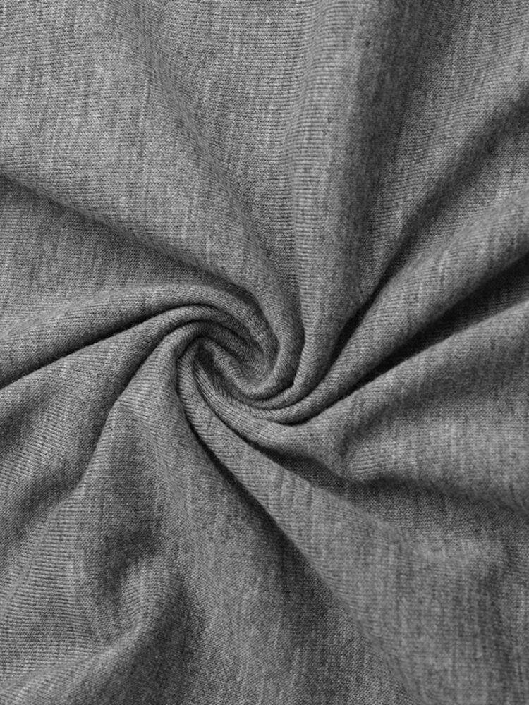 deanwangkt Bohemian Solid Button Down Front Irregular Hem Causal Blouse For Women - Deanwangkt