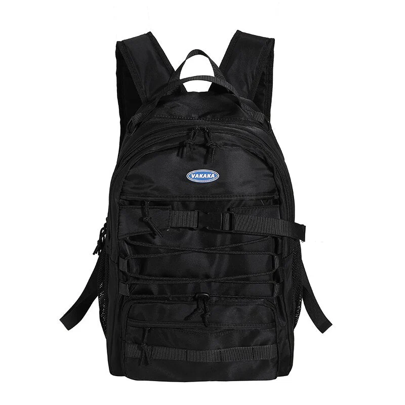 Back to school  Fashion Teens Bookbag Nylon Schoolbag Women Backpack Lovers Travel Mochila High School Laptop Rucksack Black Knapsack - Deanwangkt