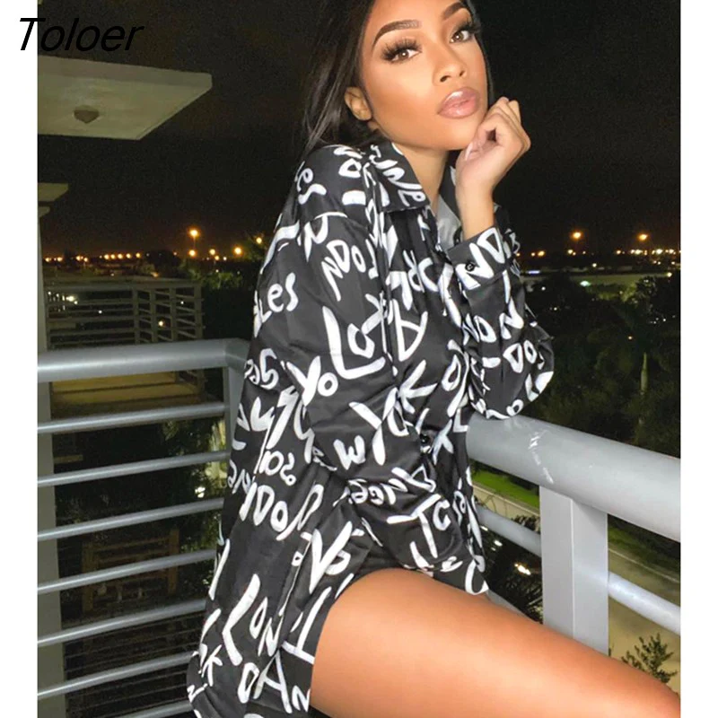 deanwangkt Letter Print Shirt Blouse Top Women - Deanwangkt