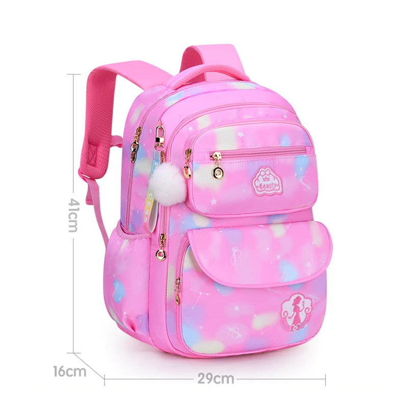 deanwangkt Cute Girls School Bags Children Primary School Backpack satchel kids book bag Princess Schoolbag Mochila Infantil 2 szies - Deanwangkt