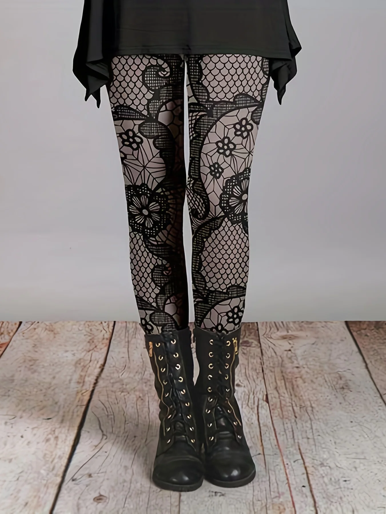 Floral Print Skinny Leggings, Casual Elastic Waist Stretchy Leggings, Women's Clothing - Deanwangkt