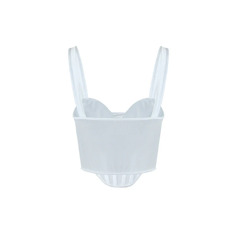 deanwangkt  Summer Sexy Patchwork Diamond Vest For Women Love Sleevelese Tank Tops Female Summer Fashion body sculpting Clothing - Deanwangkt