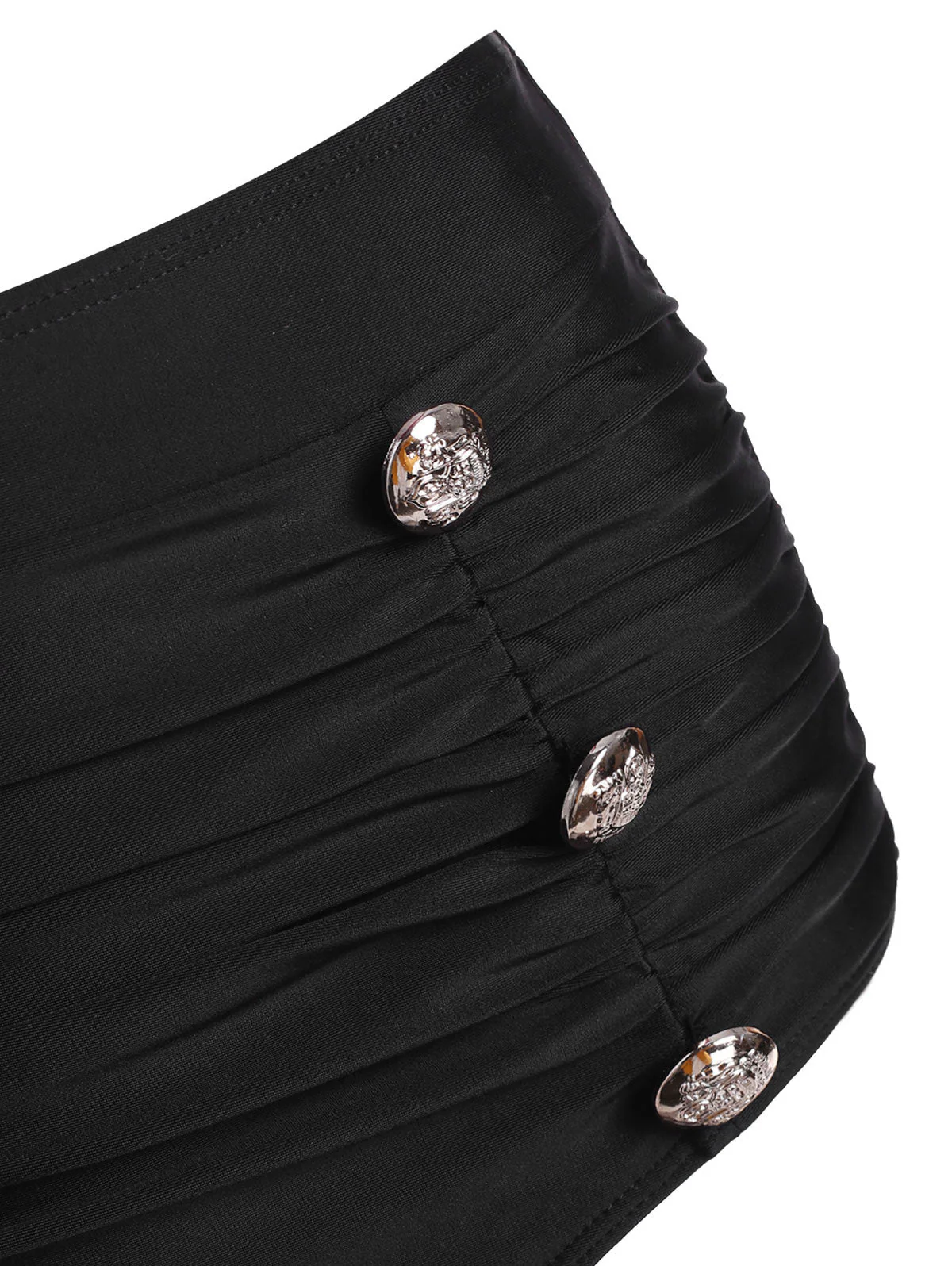 deanwangkt    Ruffle Mock Button Tummy Control Bikini Swimwear Brazilian Bikini Set Swim Suit Top Push-Up Swimwear Bikini Swimsuit - Deanwangkt