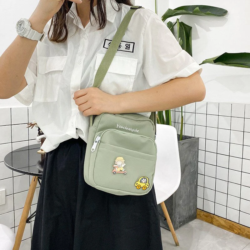 deanwangkt  Kawaii Crossbody Bag Women Small Flap Shoulder Bag For Women New  Fashion Nylon Bag Messenger Bag Bolsa Feminina Women Bag - Deanwangkt