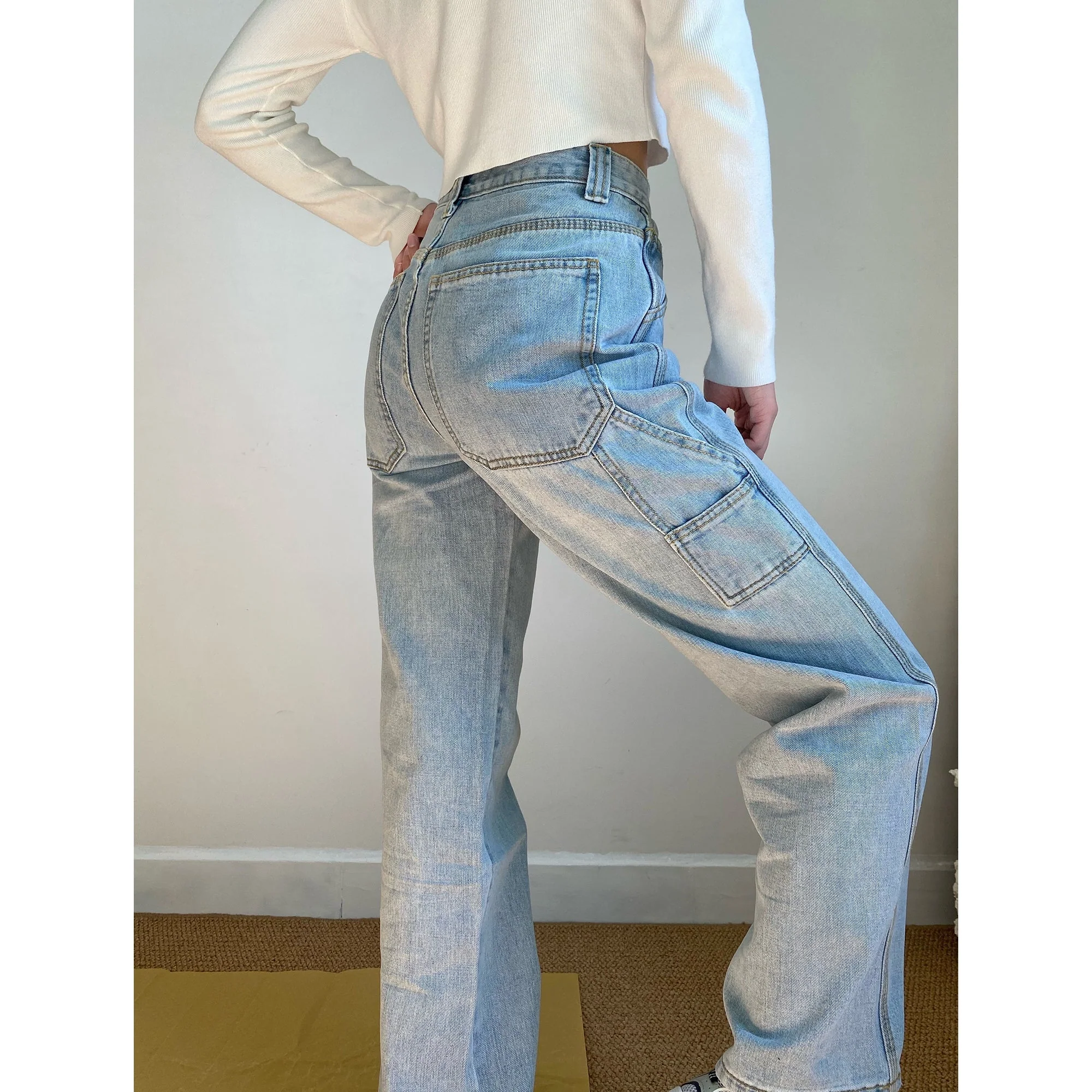 deanwangkt - Rani Top Stitch Jeans - Deanwangkt