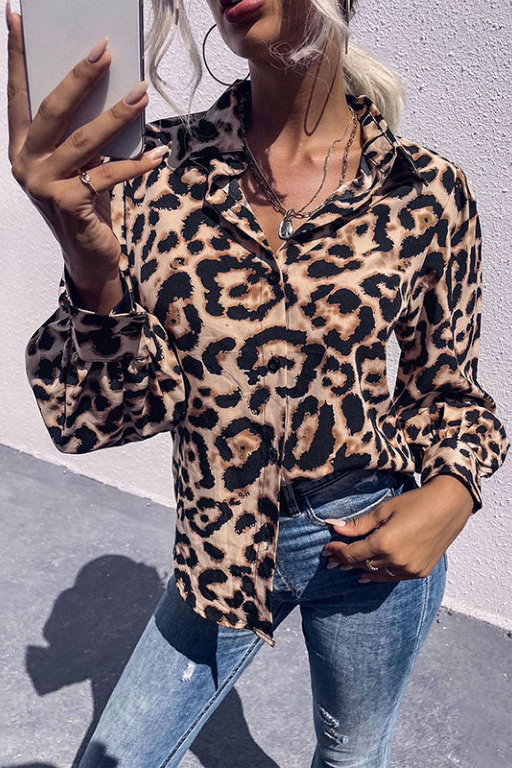 deanwangkt Leopard Printed Button Down Blouse - Deanwangkt