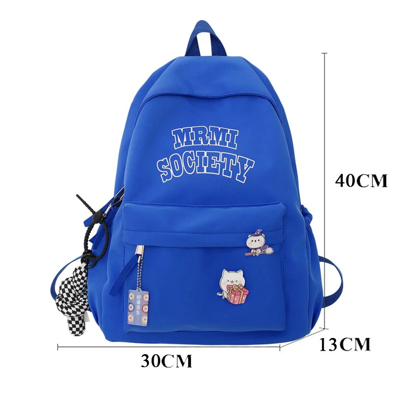 Back to school  Fashion Simple Letter Women Backpack Girl Boy Laptop Rucksack Student Lovers School Bag Femal Shoulder Travel Mochila - Deanwangkt