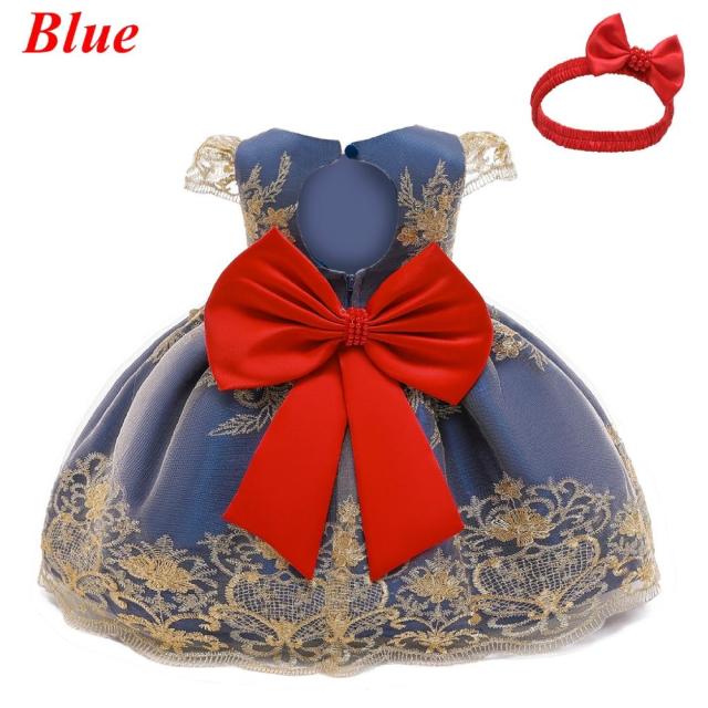 Baby Girls Christmas Dress 3 6 9 12 18 24 Months Toddler Newborn Lace Princess Dress 1 Year Old Birthday Party New Year Costume - Deanwangkt