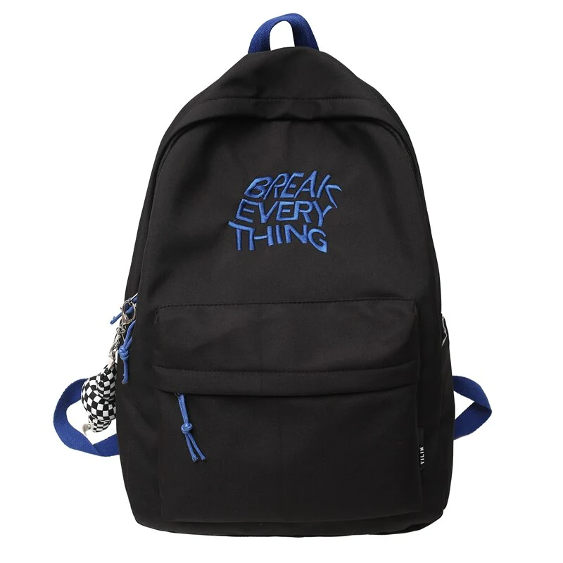 deanwangkt Trendy Girl Boy Waterproof Laptop College Backpack Fashion Travel Lady Nylon Bag Men Women School Backpack Female Male Book Bags - Deanwangkt