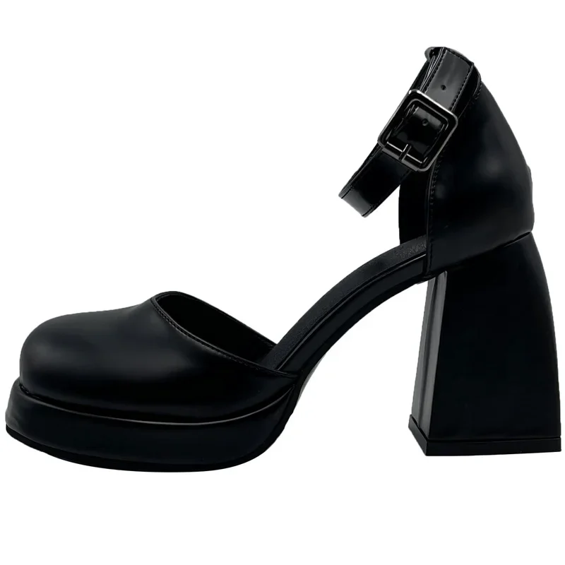 deanwangkt Women Mary Janes High Heels Shoes Thick Platform Lolita Sandals  New Designer Brand Summer Party Pumps Shoes Mujer Zapatos - Deanwangkt