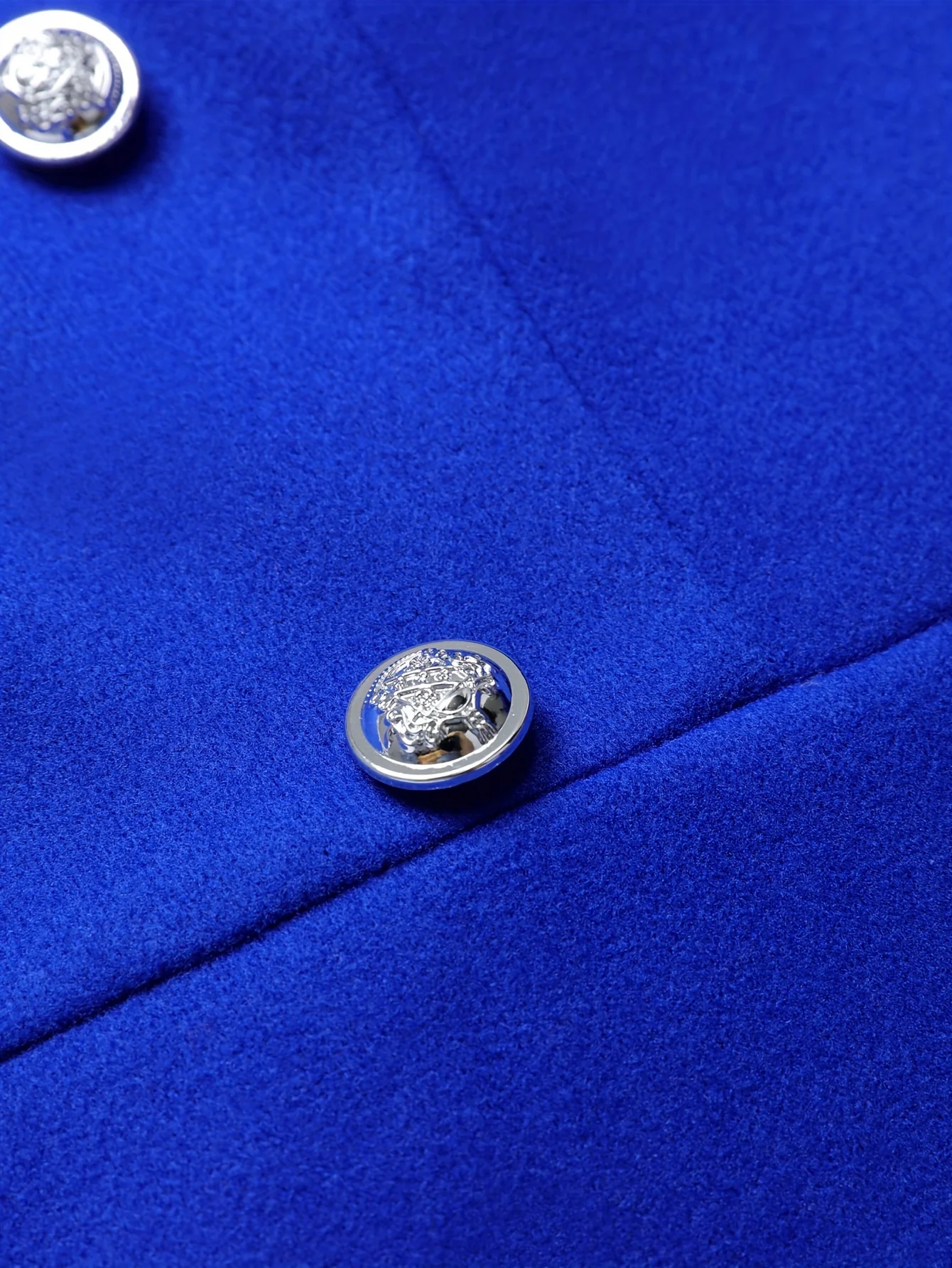 deanwangkt Double Breasted Flared Hem Coat, Casual Solid Long Sleeve Outerwear, Women's Clothing - Deanwangkt