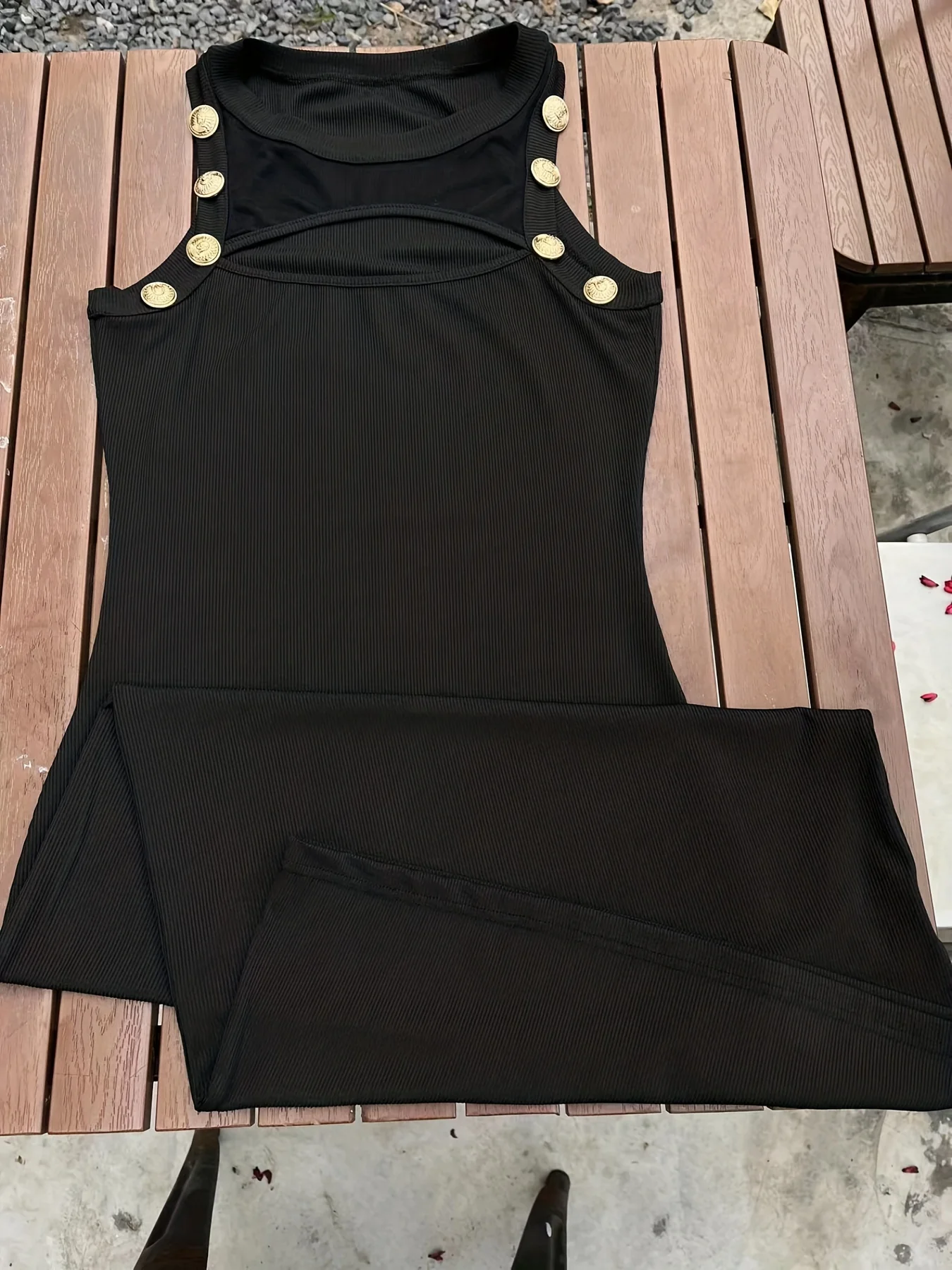 Crew Neck Tank Dress, Ribbed Slim Casual Dress, Women's Clothing - Deanwangkt