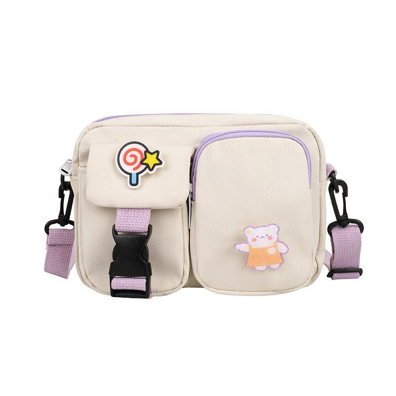 deanwangkt  Japanese Style Kawaii Bag For Women Small Crossbody Bags Women New Fashion Nylon Bag Ladies Shoulder Bag Mobile Phone Bags - Deanwangkt
