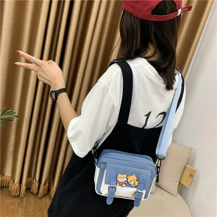 deanwangkt  Small Nylon Bag Women Cute Mini Crossbody Bags Women New Fashion Mobile Phone Bag Shoulder Bag For Women Purses Bolsa Feminina - Deanwangkt